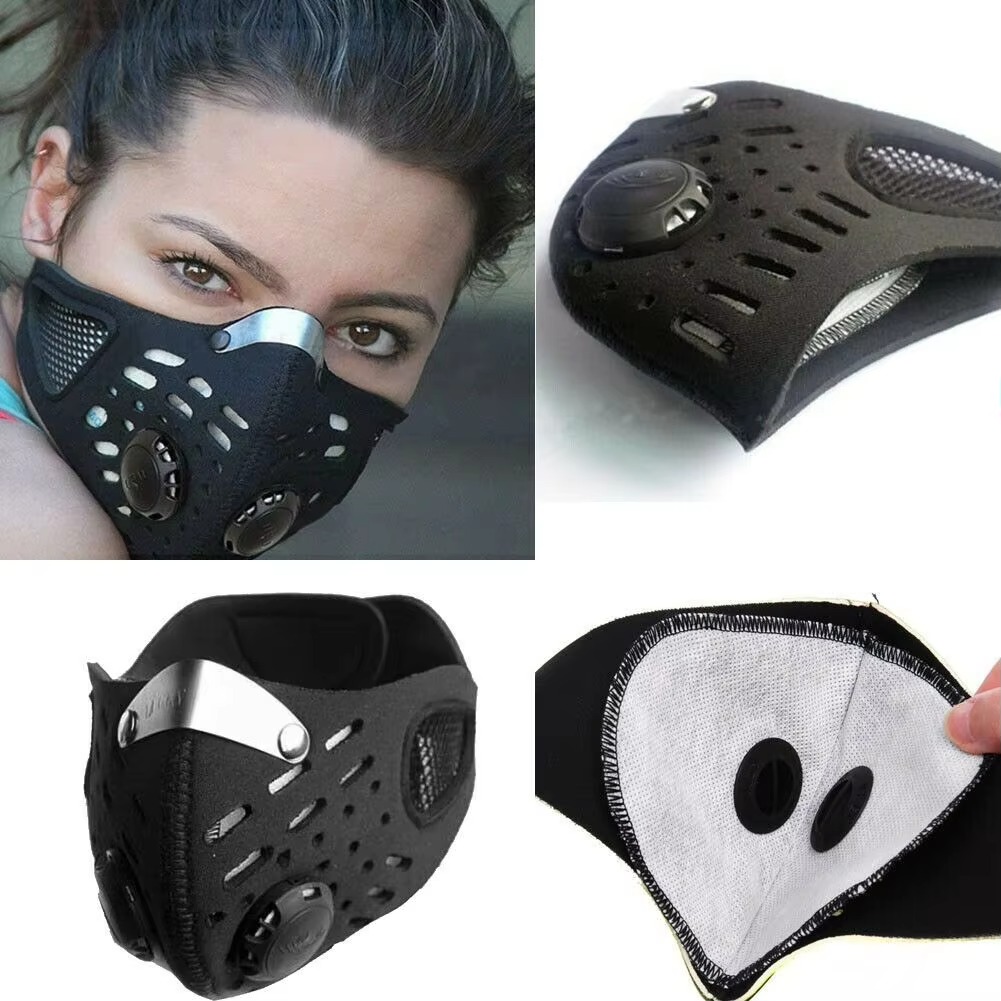 Anti Pollution Mask - 탈부착 가능한 필터가 있는 1개입 얼굴