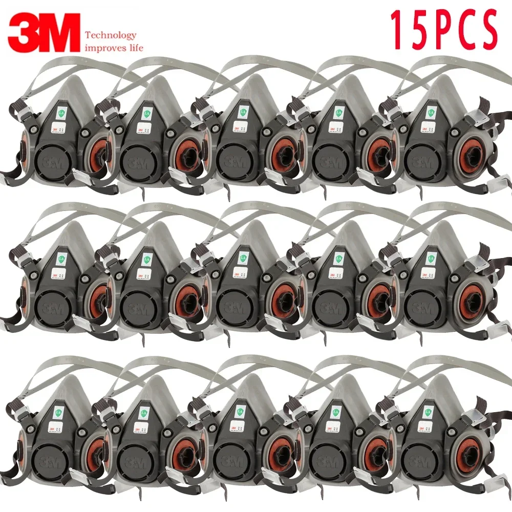 Dust Mask Construction - 15p 3M 6200 가스 마스크, 스프레이