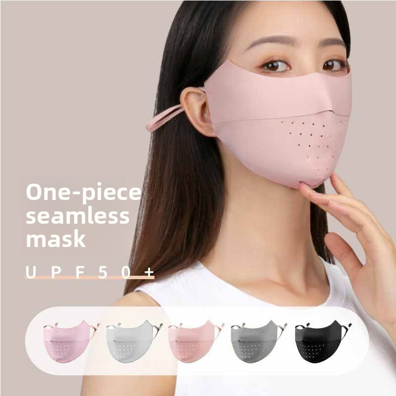 Cloth Face Mask Washable - 자외선 차단 마스크, 아이스 실크 심리스