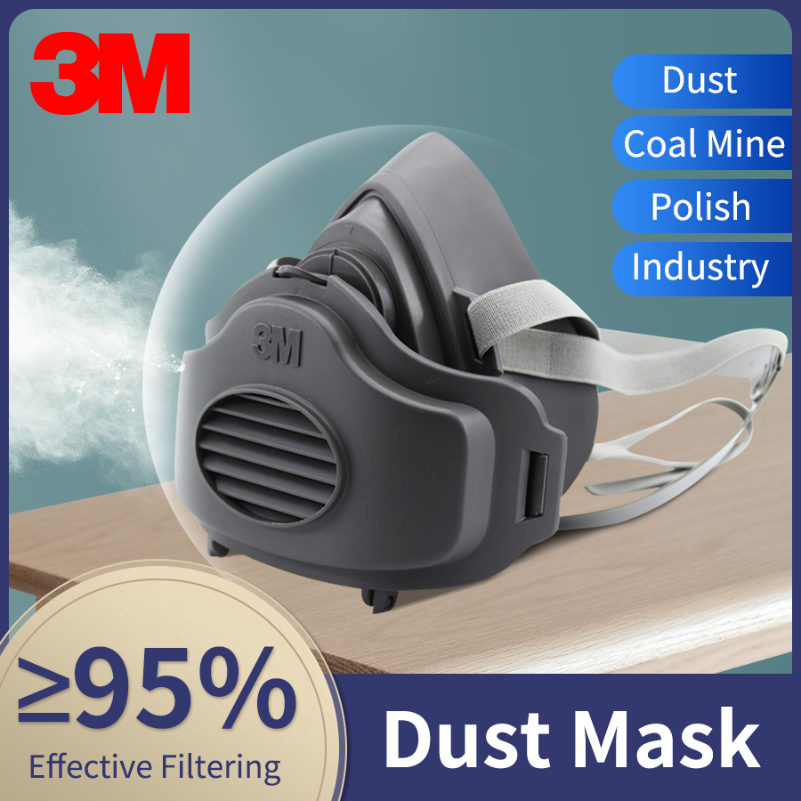 3M 3200 먼지 페인팅 호흡기 반 얼굴 가스 마스크 - Dust Mask Construction 리뷰 및 가격