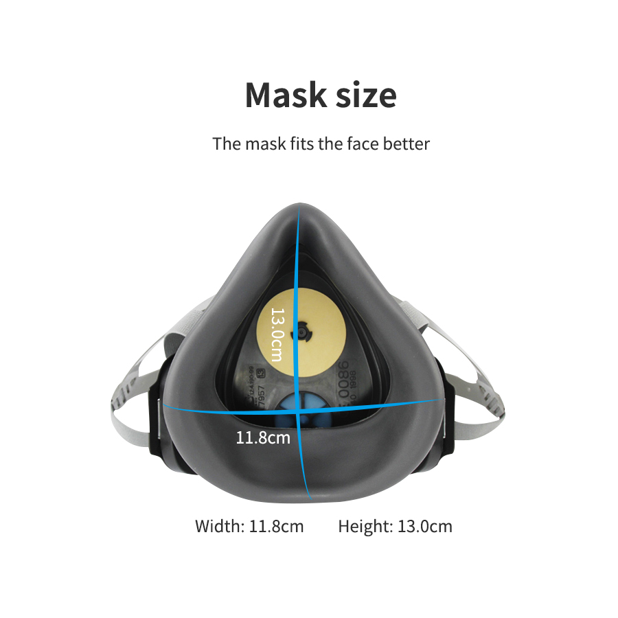 3M 3200 먼지 페인팅 호흡기 반 얼굴 가스 마스크 - Dust Mask Construction 리뷰 및 가격