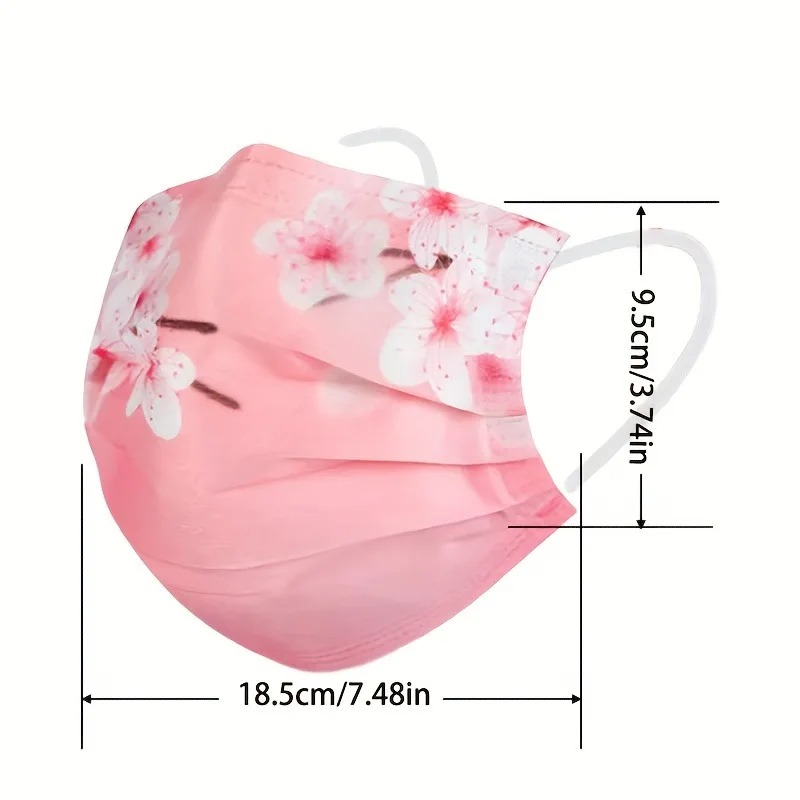 여성용 꽃무늬 별무늬 페이스 마스크 10개, 3겹 통기 - Cloth Face Mask Washable 리뷰 및 가격