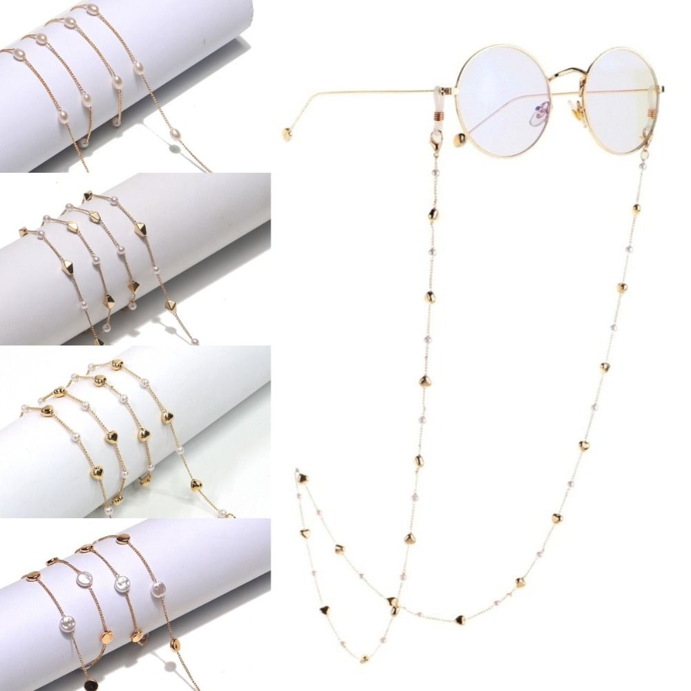 패션 액세서리 분실 방지 선글라스 체인 70cm 진주  - Mask Lanyard Adjustable 리뷰 및 가격